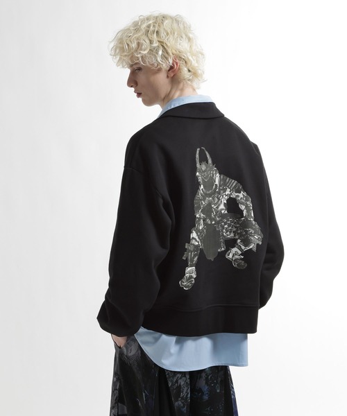 HARE（ハレ）の「スキッパースウェット by MAO KAWASAKI(HARE)（スウェット・メンズ・ブラック/ブラック系その他・FREE）」の2枚目の写真