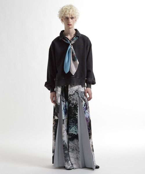 HARE（ハレ）の「スキッパースウェット by MAO KAWASAKI(HARE)（スウェット・メンズ・ブラック/ブラック系その他・FREE）」の22枚目の写真