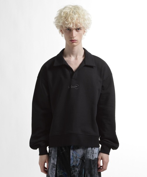 HARE（ハレ）の「スキッパースウェット by MAO KAWASAKI(HARE)（スウェット・メンズ・ブラック/ブラック系その他・FREE）」の9枚目の写真
