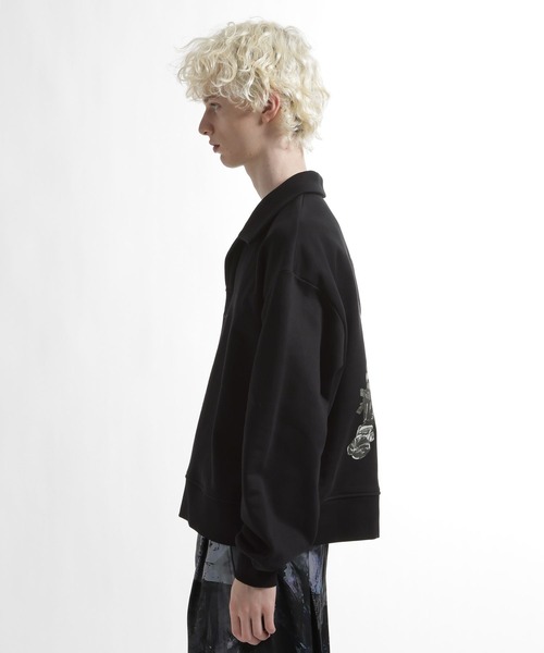 HARE（ハレ）の「スキッパースウェット by MAO KAWASAKI(HARE)（スウェット・メンズ・ブラック/ブラック系その他・FREE）」の10枚目の写真