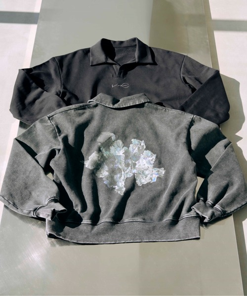 HARE（ハレ）の「スキッパースウェット by MAO KAWASAKI(HARE)（スウェット・メンズ・ブラック/ブラック系その他・FREE）」の20枚目の写真