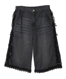 Candy Stripper（キャンディストリッパー）の「FRILL LINE DENIM HALF パンツ（デニムパンツ）」
