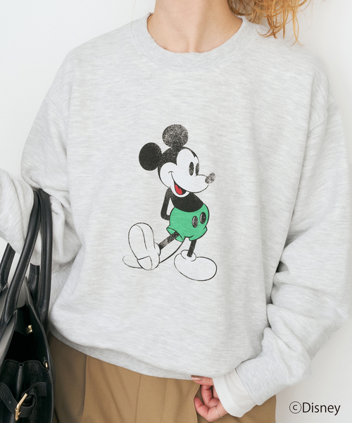 Spick & Span（スピックアンドスパン）の「GOOD ROCK SPEED/グッドロックスピード別注ダメージ / ミッキー / スウェット（スウェット・レディース・グレー/ブラック系その他・FREE）」の10枚目の写真