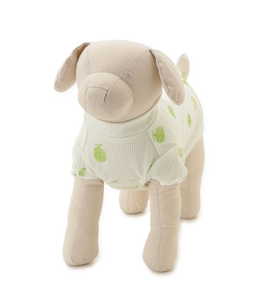 gelato pique(ジェラートピケ)の「【CAT&DOG】フルーツ柄ワッフルカットソープルオーバー(リード/ハーネス/首輪・レディース・ピンク/ミント/イエロー・S/M/L)」の4枚目の写真