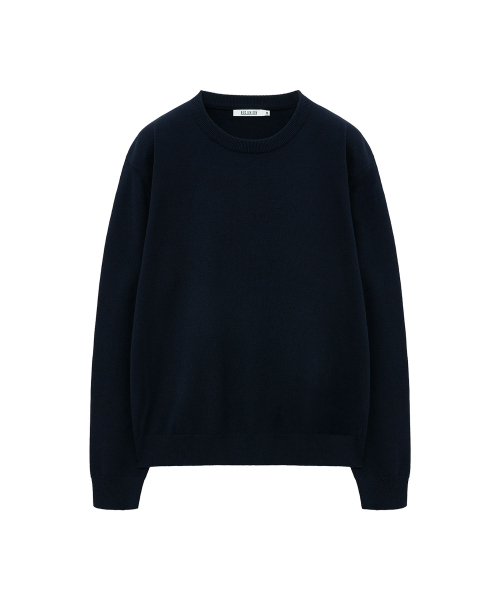 Big Unionの「クラシッククルーネックニット(ネイビー)(ニット/セーター・メンズ・その他・S/M/L)」の2枚目の写真
