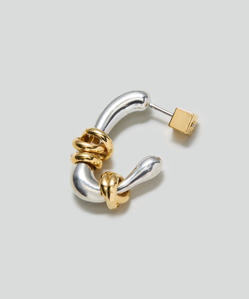 LAPUIS（ラピュイ）の「[LAPUIS/ラピュイ] Flow coil ピアス（ピアス（両耳用）・レディース・マルチ・ONE SIZE）」の4枚目の写真