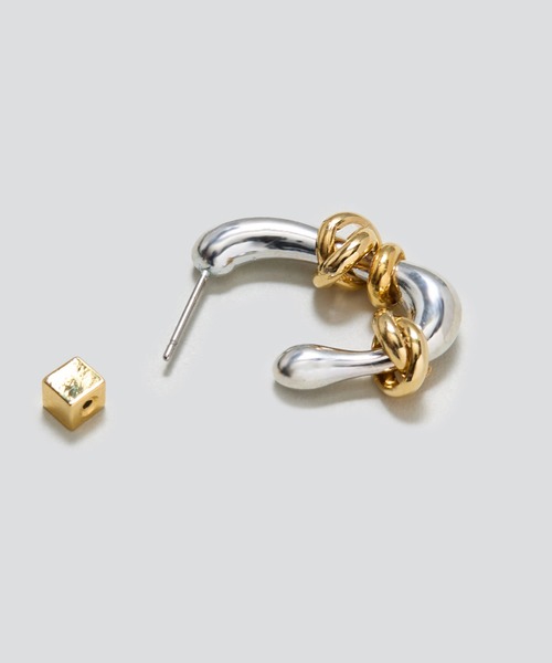 LAPUIS（ラピュイ）の「[LAPUIS/ラピュイ] Flow coil ピアス（ピアス（両耳用）・レディース・マルチ・ONE SIZE）」の5枚目の写真