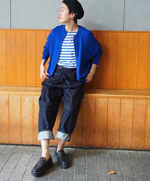 JOURNAL STANDARD LUXE（ジャーナルスタンダード　ラックス）の「13.5OZデニムクロスオーバー5PK（デニムパンツ・レディース・ネイビー・FREE）」の7枚目の写真