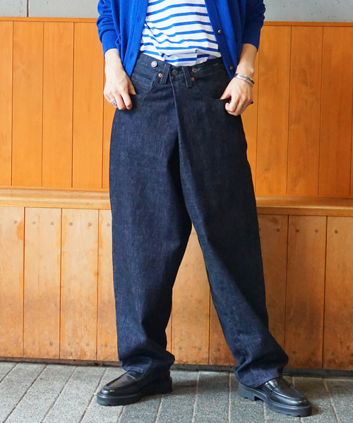 JOURNAL STANDARD LUXE（ジャーナルスタンダード　ラックス）の「13.5OZデニムクロスオーバー5PK（デニムパンツ・レディース・ネイビー・FREE）」の5枚目の写真