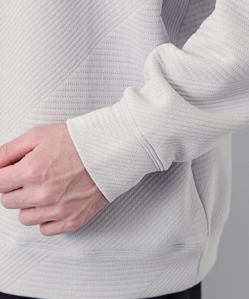 THE SHOP TK (ザ ショップ ティーケー )の「【さりげない表情が、品よく映える。】ふくれジャカードパーカ(パーカー・メンズ・ライトグレー/オフホワイト・04/02/03)」の17枚目の写真