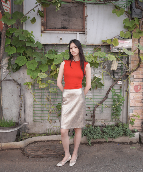 NUUANU(ヌアヌ)の「Carina Skirt_Gold(スカート・レディース・その他・3/2/1)」の1枚目の写真