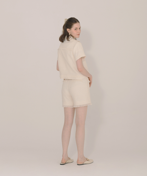 ICE GARDEN A.508(アイス ガーデン エイオーゴンパル)の「Fringe Detail Tweed Shorts(その他パンツ・レディース・その他・S/M)」の4枚目の写真