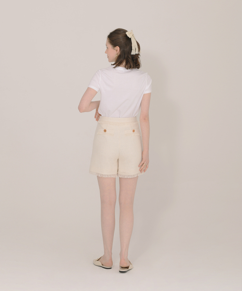 ICE GARDEN A.508(アイス ガーデン エイオーゴンパル)の「Fringe Detail Tweed Shorts(その他パンツ・レディース・その他・S/M)」の6枚目の写真