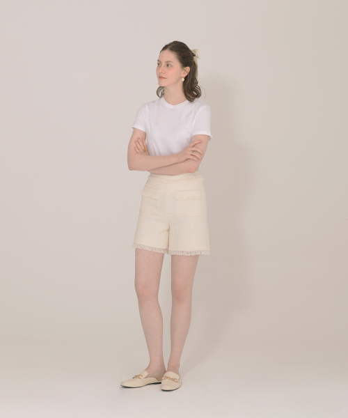 ICE GARDEN A.508(アイス ガーデン エイオーゴンパル)の「Fringe Detail Tweed Shorts(その他パンツ・レディース・その他・S/M)」の7枚目の写真
