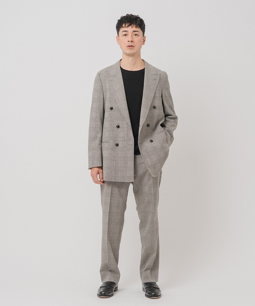 Couture d'adam（クチュールドアダム）の「COUTURE D’ADAM (クチュール ド アダム) 別注 Double JK Glencheck（テーラードジャケット・メンズ・グレー・42/40）」の2枚目の写真