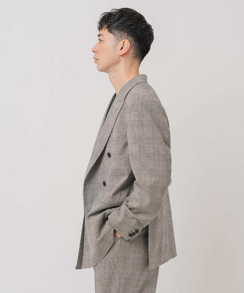 Couture d'adam（クチュールドアダム）の「COUTURE D’ADAM (クチュール ド アダム) 別注 Double JK Glencheck（テーラードジャケット・メンズ・グレー・42/40）」の8枚目の写真