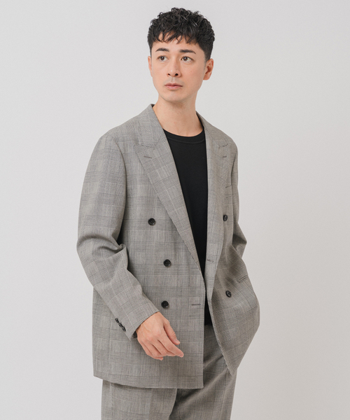 Couture d'adam（クチュールドアダム）の「COUTURE D’ADAM (クチュール ド アダム) 別注 Double JK Glencheck（テーラードジャケット・メンズ・グレー・42/40）」の10枚目の写真