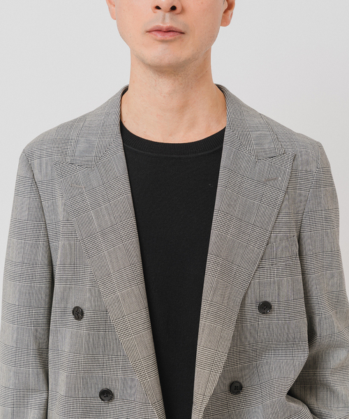 Couture d'adam（クチュールドアダム）の「COUTURE D’ADAM (クチュール ド アダム) 別注 Double JK Glencheck（テーラードジャケット・メンズ・グレー・42/40）」の11枚目の写真