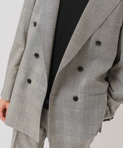 Couture d'adam（クチュールドアダム）の「COUTURE D’ADAM (クチュール ド アダム) 別注 Double JK Glencheck（テーラードジャケット・メンズ・グレー・42/40）」の12枚目の写真