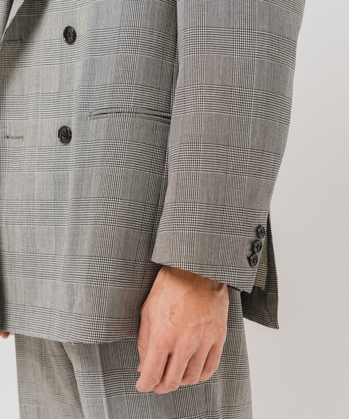 Couture d'adam（クチュールドアダム）の「COUTURE D’ADAM (クチュール ド アダム) 別注 Double JK Glencheck（テーラードジャケット・メンズ・グレー・42/40）」の13枚目の写真