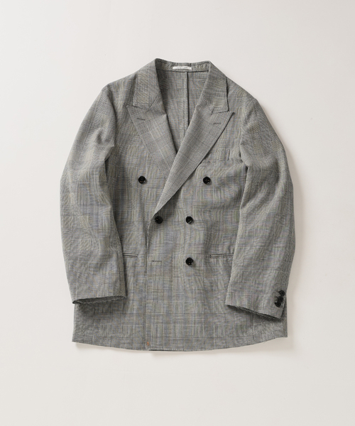 Couture d'adam（クチュールドアダム）の「COUTURE D’ADAM (クチュール ド アダム) 別注 Double JK Glencheck（テーラードジャケット・メンズ・グレー・42/40）」の14枚目の写真