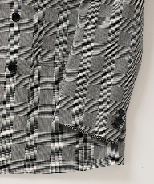 Couture d'adam（クチュールドアダム）の「COUTURE D’ADAM (クチュール ド アダム) 別注 Double JK Glencheck（テーラードジャケット・メンズ・グレー・42/40）」の15枚目の写真