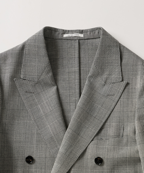 Couture d'adam（クチュールドアダム）の「COUTURE D’ADAM (クチュール ド アダム) 別注 Double JK Glencheck（テーラードジャケット・メンズ・グレー・42/40）」の18枚目の写真