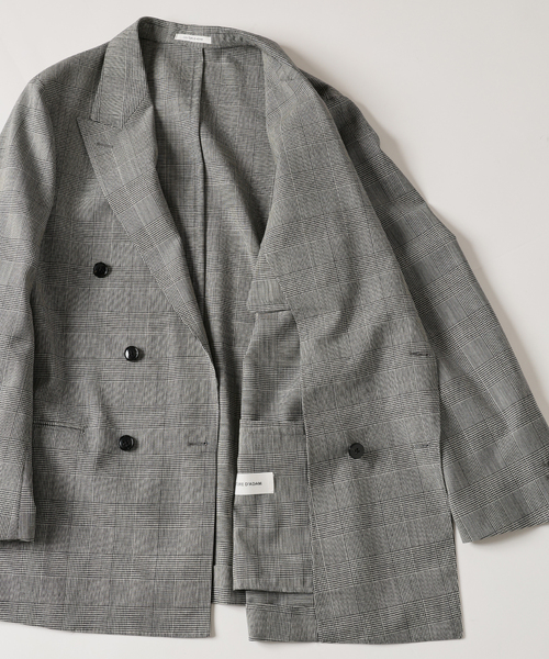 Couture d'adam（クチュールドアダム）の「COUTURE D’ADAM (クチュール ド アダム) 別注 Double JK Glencheck（テーラードジャケット・メンズ・グレー・42/40）」の21枚目の写真