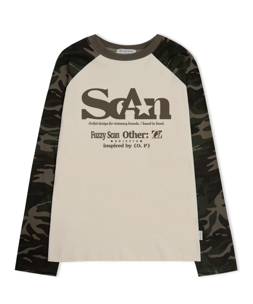 FUZZY SCAN(ファジスキャン)の「アザーオブジェクト カモ レグラン ロングスリーブ 2カラー(Tシャツ/カットソー・レディース・その他・ONE SIZE)」の1枚目の写真