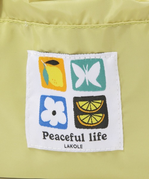 LAKOLE（ラコレ）の「【入園入学にも】[FRUITS AND BLOOM]保冷巾着バッグ / 612281（トートバッグ・レディース・ライトグリーン/ライトブルー・FREE）」の8枚目の写真