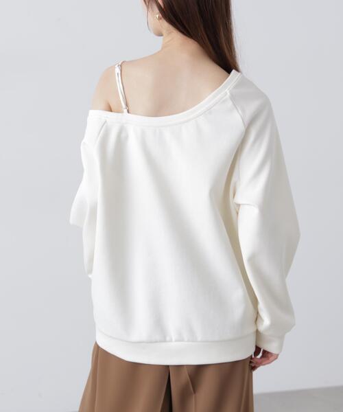 FREE'S MART（フリーズマート）の「◆ワンショルロゴプリントスウェット（スウェット・レディース・ネイビー/グレー/ホワイト・FREE）」の21枚目の写真