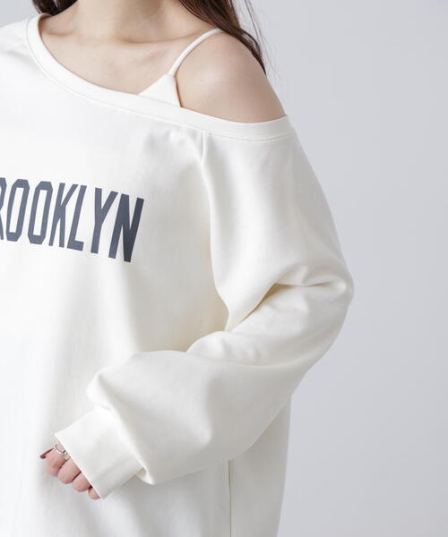 FREE'S MART(フリーズマート)の「◆ワンショルロゴプリントスウェット(スウェット・レディース・ネイビー/グレー/ホワイト・FREE)」の21枚目の写真