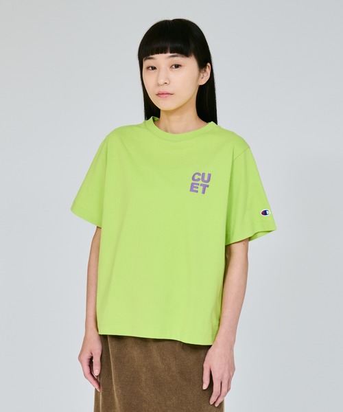 Champion(チャンピオン)の「【Champion/チャンピオン】レディース ショートスリーブTシャツ(Tシャツ/カットソー・レディース・ブルー/ブラック系その他/ホワイト/オートミール/スモークピンク/ライトグリーン系・MEDIUM/LARGE)」の1枚目の写真