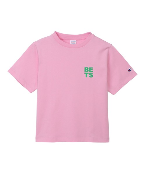 Champion(チャンピオン)の「【Champion/チャンピオン】レディース ショートスリーブTシャツ(Tシャツ/カットソー・レディース・ブルー/ブラック系その他/ホワイト/オートミール/スモークピンク/ライトグリーン系・MEDIUM/LARGE)」の6枚目の写真