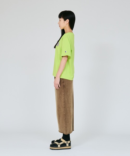 Champion(チャンピオン)の「【Champion/チャンピオン】レディース ショートスリーブTシャツ(Tシャツ/カットソー・レディース・ブルー/ブラック系その他/ホワイト/オートミール/スモークピンク/ライトグリーン系・MEDIUM/LARGE)」の10枚目の写真