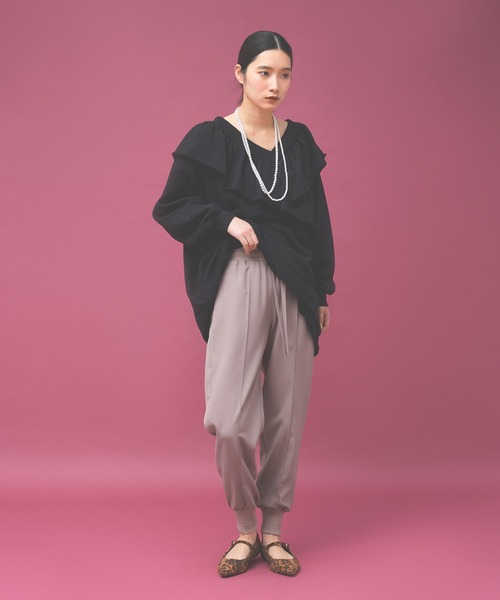 Kappa(カッパ)の「≪Kappa×and ST ウェルネスクラブ≫ダブルクロス ジョガーパンツ (ユニセックス)(その他パンツ・レディース・ブルー/ベージュ/ブラック・LARGE/MEDIUM/SMALL)」の13枚目の写真