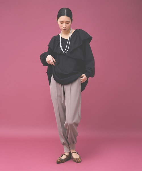 Kappa(カッパ)の「≪Kappa×and ST ウェルネスクラブ≫ダブルクロス ジョガーパンツ (ユニセックス)(その他パンツ・レディース・ブルー/ベージュ/ブラック・LARGE/MEDIUM/SMALL)」の14枚目の写真