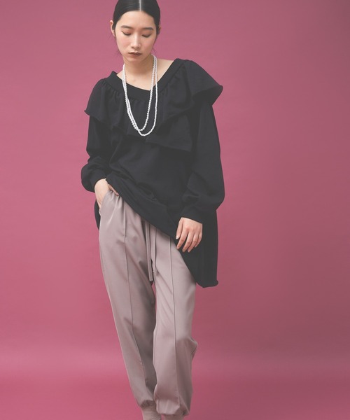 Kappa(カッパ)の「≪Kappa×and ST ウェルネスクラブ≫ダブルクロス ジョガーパンツ (ユニセックス)(その他パンツ・レディース・ブルー/ベージュ/ブラック・LARGE/MEDIUM/SMALL)」の17枚目の写真