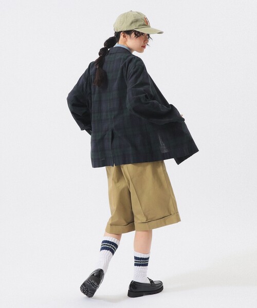BEAMS BOY(ビームスボーイ)の「チェック ダブル ジャケット(テーラードジャケット・レディース・グレー/ブルー系その他・0/1)」の14枚目の写真
