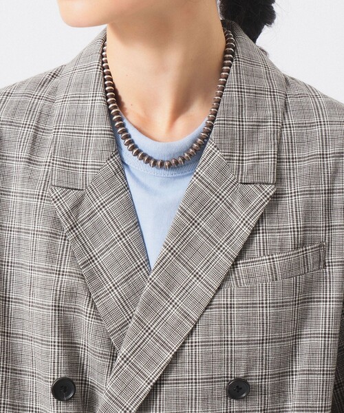 BEAMS BOY(ビームスボーイ)の「チェック ダブル ジャケット(テーラードジャケット・レディース・グレー/ブルー系その他・0/1)」の10枚目の写真