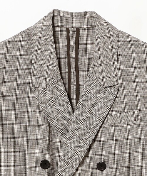 BEAMS BOY（ビームスボーイ）の「チェック ダブル ジャケット（テーラードジャケット・レディース・グレー/ブルー系その他・0/1）」の19枚目の写真