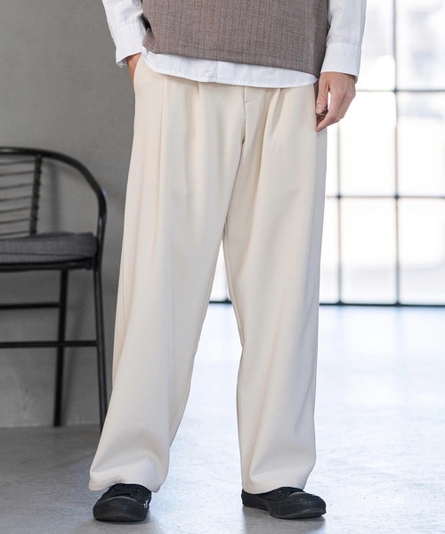 mp14595- Super Stretch Wide Straight Pants ワイドストレートパンツ