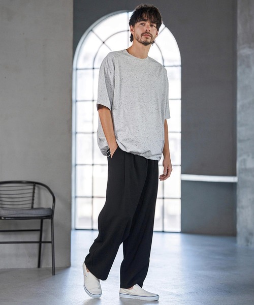 CAMBIO(カンビオ)の「mp14595- Super Stretch Wide Straight Pants ワイドストレートパンツ(S66426cmb)(その他パンツ・メンズ・キナリ/ブラック/チャコールグレー/ネイビー・S/M/L)」の17枚目の写真