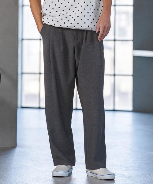 CAMBIO(カンビオ)の「mp14595- Super Stretch Wide Straight Pants ワイドストレートパンツ(S66426cmb)(その他パンツ・メンズ・キナリ/ブラック/チャコールグレー/ネイビー・S/M/L)」の19枚目の写真