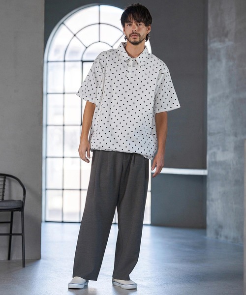 CAMBIO(カンビオ)の「mp14595- Super Stretch Wide Straight Pants ワイドストレートパンツ(S66426cmb)(その他パンツ・メンズ・キナリ/ブラック/チャコールグレー/ネイビー・S/M/L)」の22枚目の写真