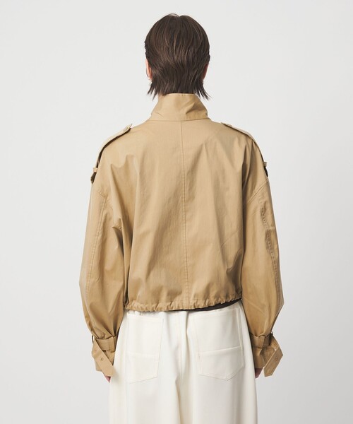 ASTRAET（アストラット）の「＜ASTRAET＞ツイル スタンドカラー ブルゾン（ブルゾン・レディース・ベージュ/ブラック・FREE）」の12枚目の写真