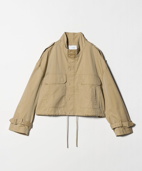 ASTRAET（アストラット）の「＜ASTRAET＞ツイル スタンドカラー ブルゾン（ブルゾン・レディース・ベージュ/ブラック・FREE）」の13枚目の写真