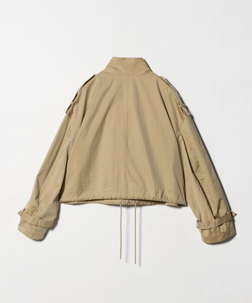 ASTRAET（アストラット）の「＜ASTRAET＞ツイル スタンドカラー ブルゾン（ブルゾン・レディース・ベージュ/ブラック・FREE）」の14枚目の写真