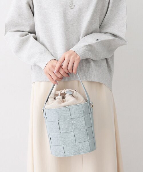 Dessin（デッサン）の「【新色追加/2WAY】メッシュシリーズバケツBAG（ショルダーバッグ・レディース・シルバー/サックスブルー/ブラック・00）」の3枚目の写真