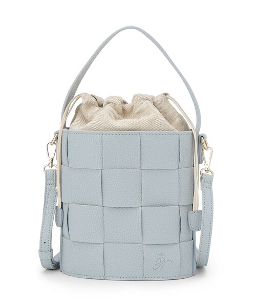 Dessin（デッサン）の「【新色追加/2WAY】メッシュシリーズバケツBAG（ショルダーバッグ・レディース・シルバー/サックスブルー/ブラック・00）」の11枚目の写真
